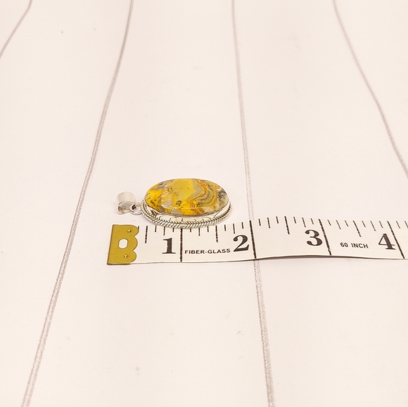 Bumblebee Jasper 925 Pendant - Picture 4 of 8